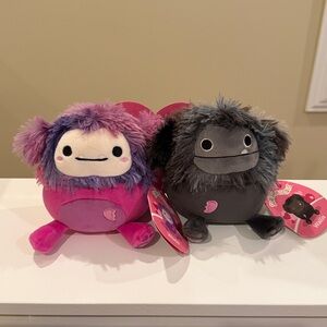 ⚡️NWT 5” Wallis & Woxie the Bigfoot Squishmallow Valentine Set